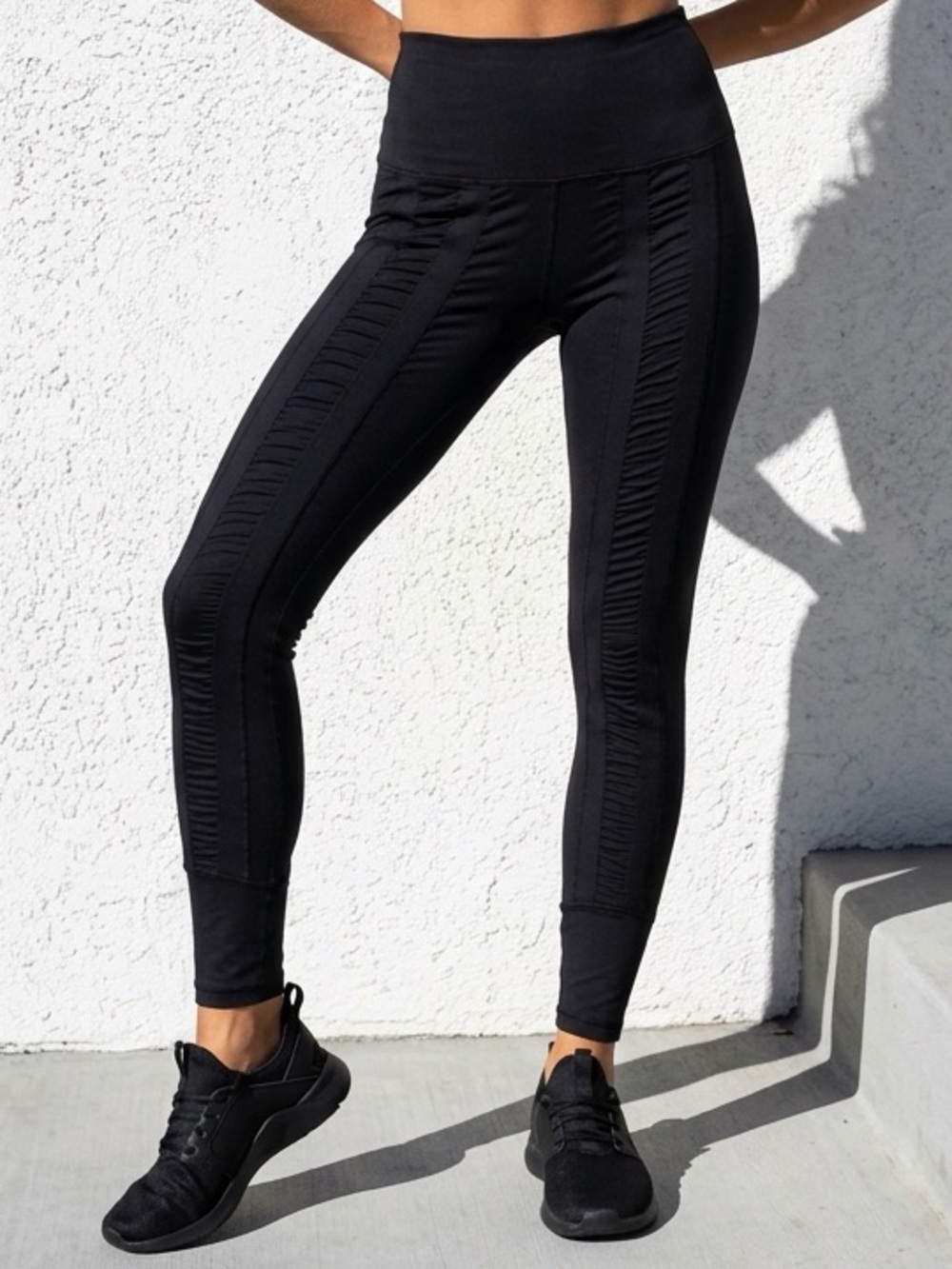 Sweetflexx Resistance Band Training Leggings High Waisted Ruched Tummy Control